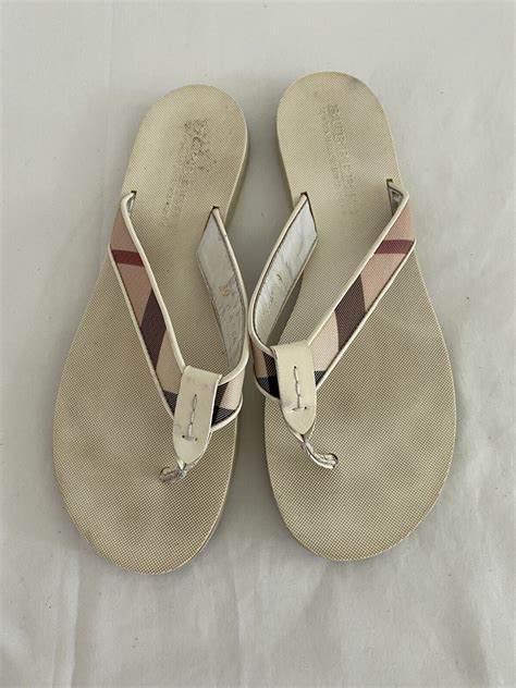 burberry flip flop ebay|burberry women's thongs flip flops.